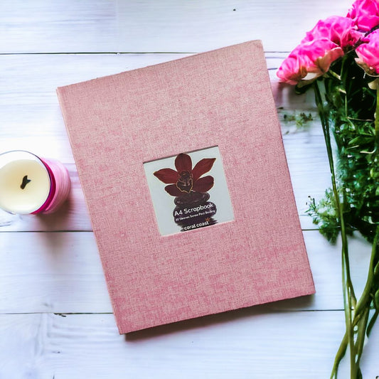A4 Scrapbook Album Pink image 0