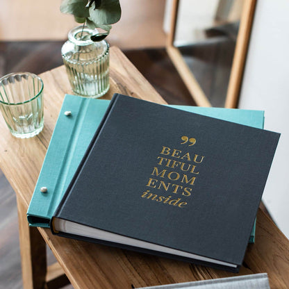 Goldbuch Linum Grey 25x25 Dry Mount Album image 0