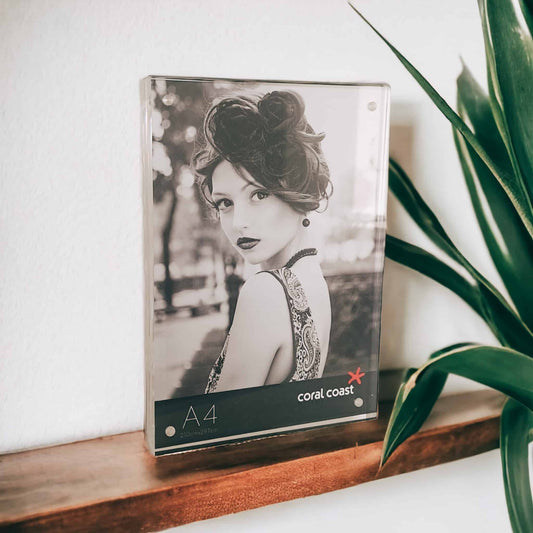 Acrylic Block Frame A4 Freestanding image 0