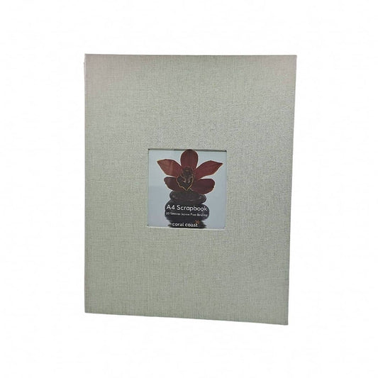 A4 Scrapbook Album Linen image 1