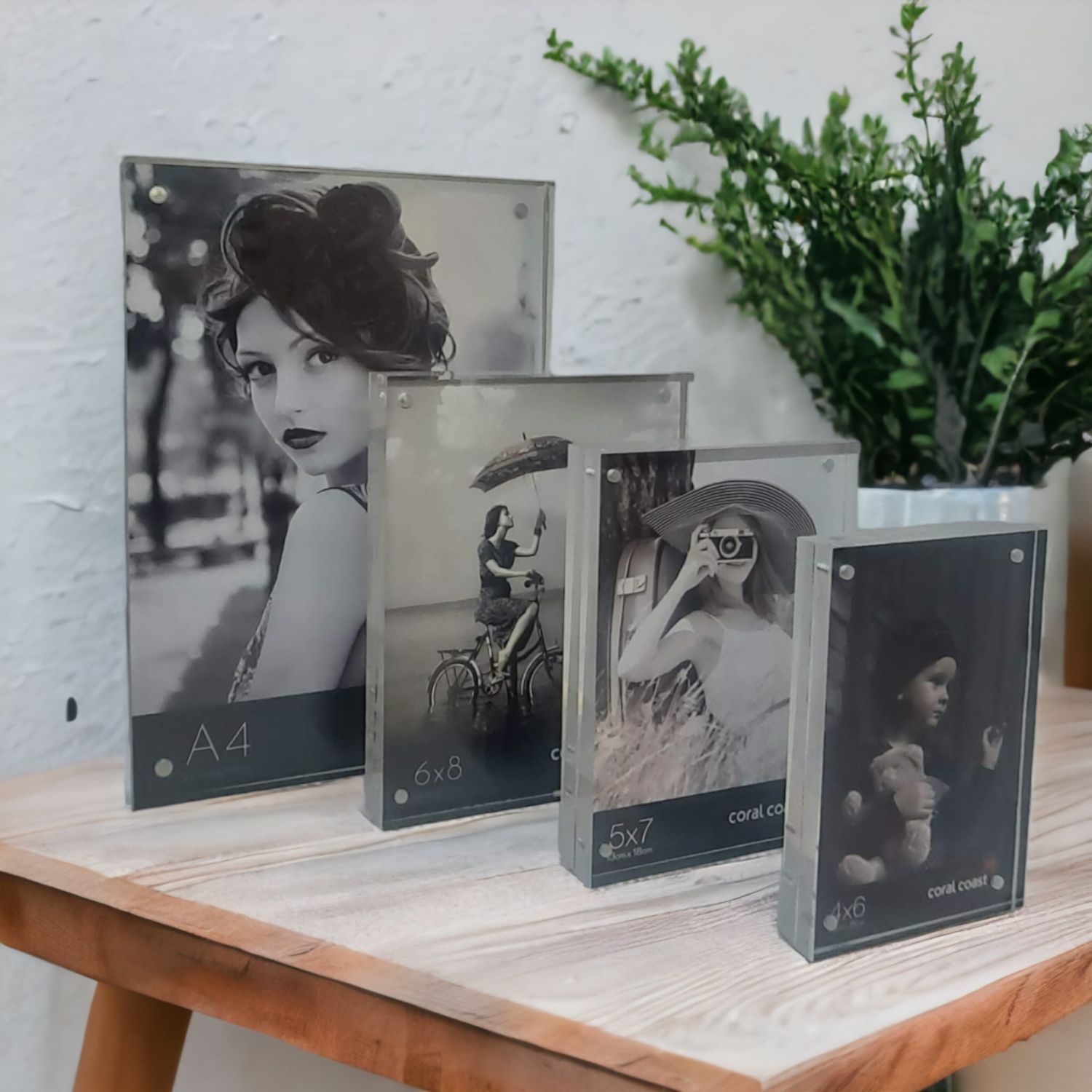 Acrylic Block Frame A4 Freestanding image 3