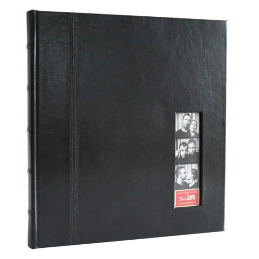 Glorious Leather 40pg Photostrip Insert Drymount No Glassine Photo Album Guest Book With Slip